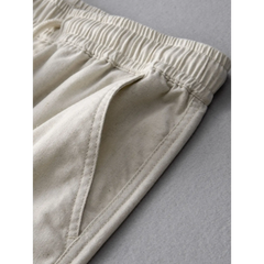 Textured Jacquard Cuban Shirt & Straight Leg Linen Pants - 2 Piece Summer Outfit