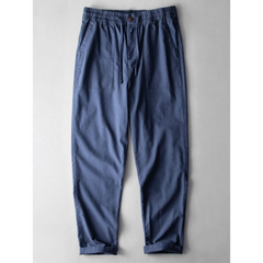Linen Look Cotton Shirt & Linen Blend Pants Set – Smart Casual Outfit