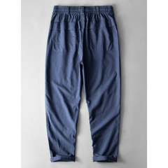 Linen Look Cotton Shirt & Linen Blend Pants Set – Smart Casual Outfit