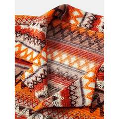 Geometric Cuban Shirt & Swim Shorts Set - 2 Piece Summer Outfit