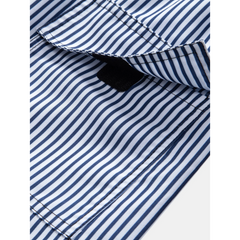 Turtle Print Button Up Shirt & Striped Swim Shorts - 2 Piece Summer Outfit