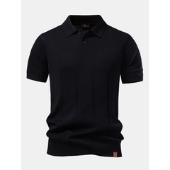 Twist Knit Polo & Slim Fit Trousers Set | Smart Casual Outfit