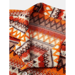 Geometric Cuban Shirt & Straight Leg Linen Pants - 2 Piece Smart Casual Outfit