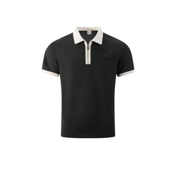 Men's Color Block Waffle Polo Shirt | Slim Fit Short Sleeve Polo
