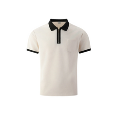 Men's Color Block Waffle Polo Shirt | Slim Fit Short Sleeve Polo
