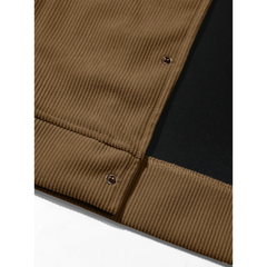 Corduroy Single-Breasted Lapel Jacket | Retro Casual Outerwear