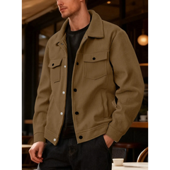 Corduroy Single-Breasted Lapel Jacket | Retro Casual Outerwear