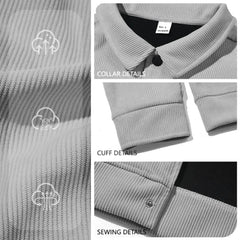 Corduroy Single-Breasted Lapel Jacket | Retro Casual Outerwear