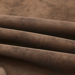 MannerCo faux suede leather jacket in coffee brown close-up texture detail