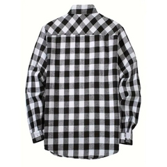 Plaid Flannel Shirt – High Street Casual Long Sleeve Top
