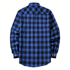 Plaid Flannel Shirt – High Street Casual Long Sleeve Top