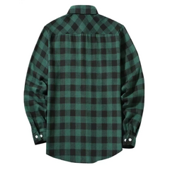 Plaid Flannel Shirt – High Street Casual Long Sleeve Top