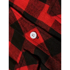 Plaid Flannel Shirt – High Street Casual Long Sleeve Top