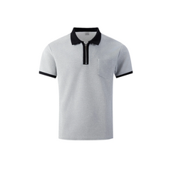 Men's Color Block Waffle Polo Shirt | Slim Fit Short Sleeve Polo