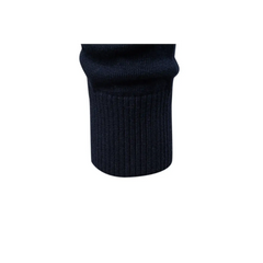 Half-Collar Zip-Up Sweater – Slim Fit Cotton Pullover Top