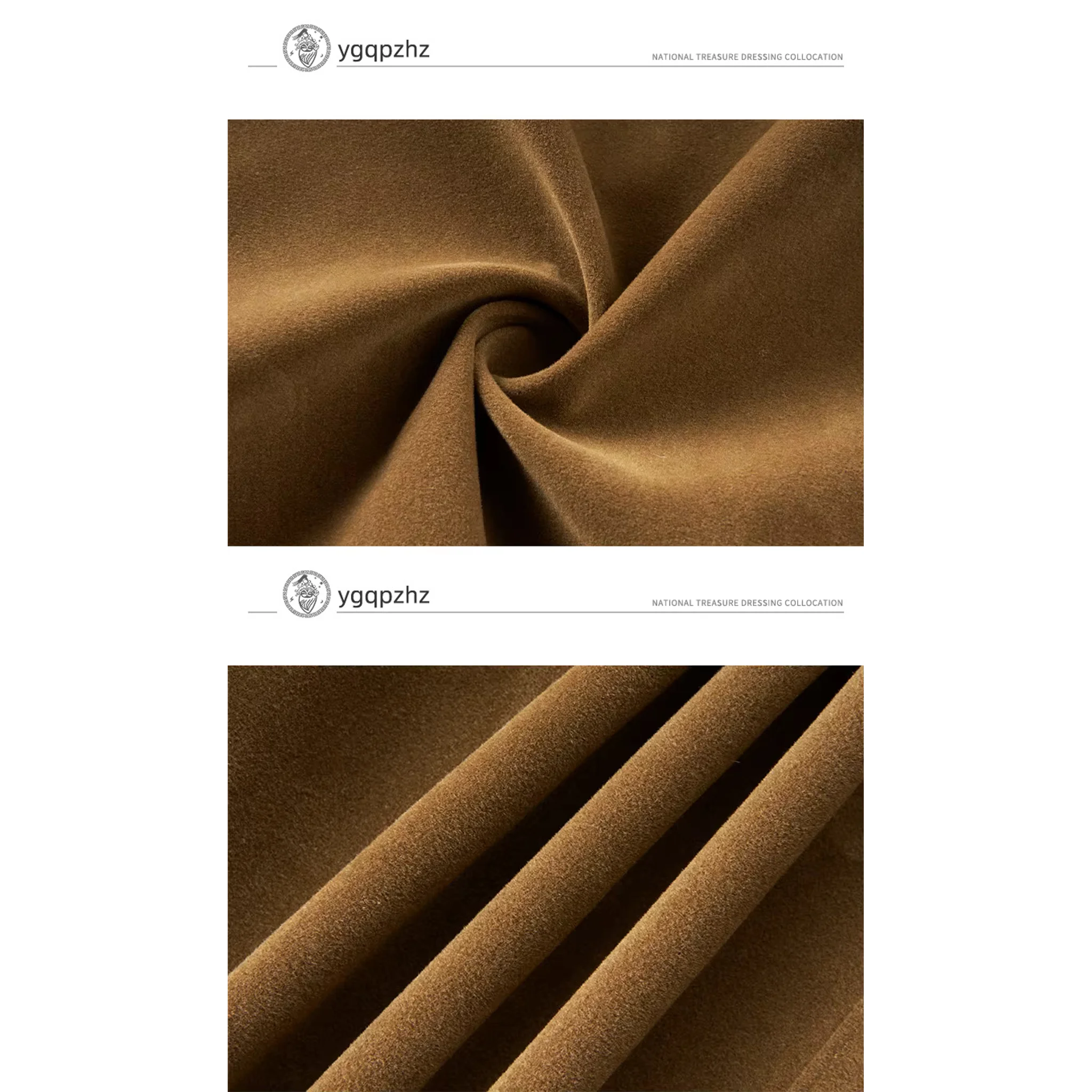 Soft brushed faux suede fabric, close-up