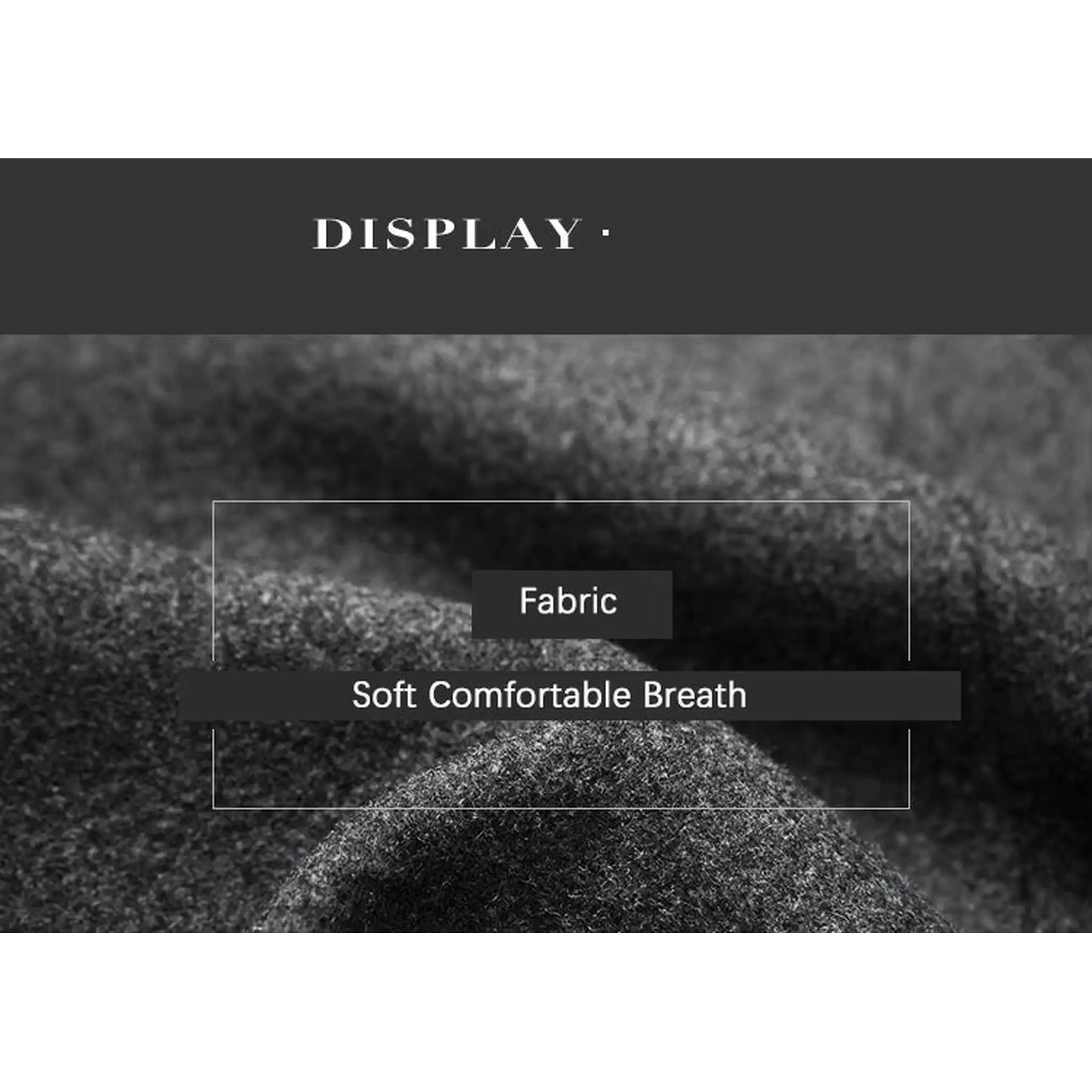 Close-up of the soft grey wool blend fabric texture