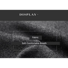 Close-up of the soft grey wool blend fabric texture