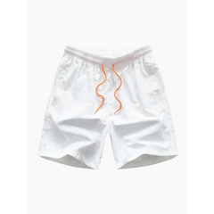 Palm Tree Tropical Print Button Up Shirt & Swim Shorts - 2 Piece Summer Outfit