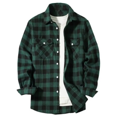 Plaid Flannel Shirt – High Street Casual Long Sleeve Top