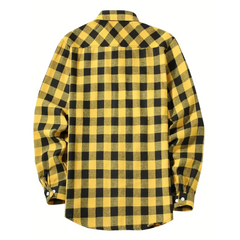 Plaid Flannel Shirt – High Street Casual Long Sleeve Top