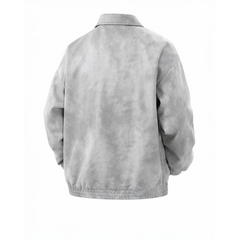 American Retro Lapel Jacket – Loose-Fit PU Leather Coat