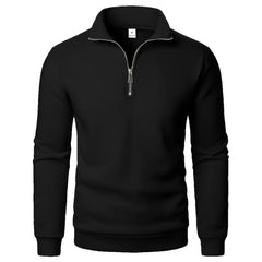 Quarter Zip Mock Neck Sweater | Slim Fit Lightweight Knit