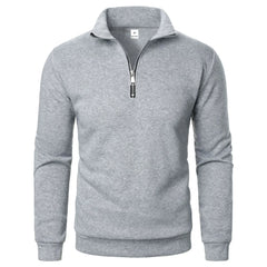 Quarter Zip Mock Neck Sweater | Slim Fit Lightweight Knit