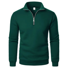 Quarter Zip Mock Neck Sweater | Slim Fit Lightweight Knit