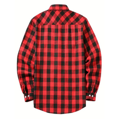 Plaid Flannel Shirt – High Street Casual Long Sleeve Top