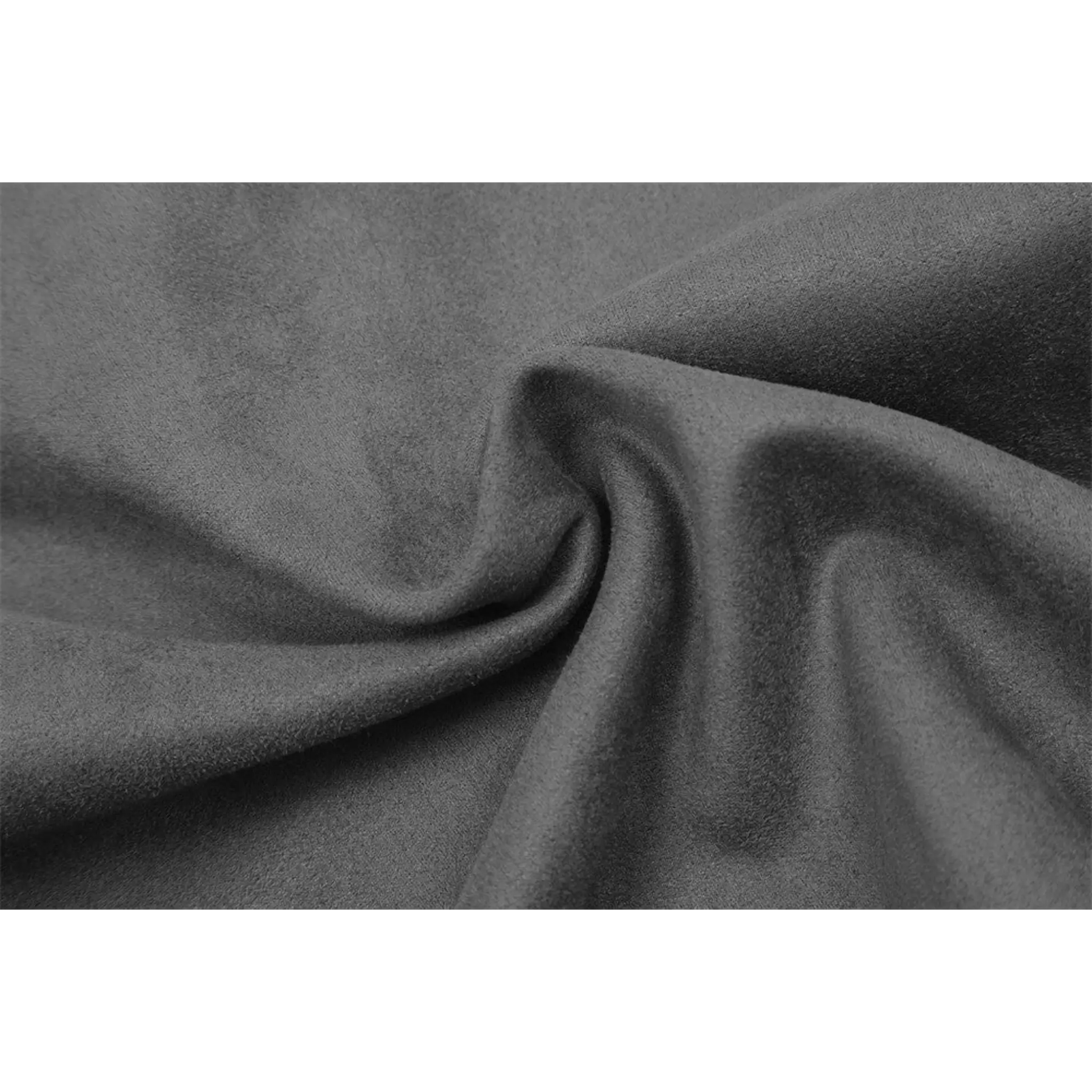 MannerCo thickened zipper jacket dark gray fabric close-up texture detail