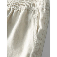 Waffle Button Up Shirt & Straight Leg Linen Pants - 2 Piece Summer Outfit