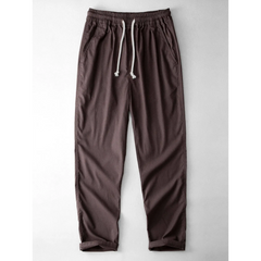 Waffle Button Up Shirt & Straight Leg Linen Pants - 2 Piece Summer Outfit