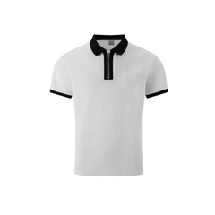 Men's Color Block Waffle Polo Shirt | Slim Fit Short Sleeve Polo